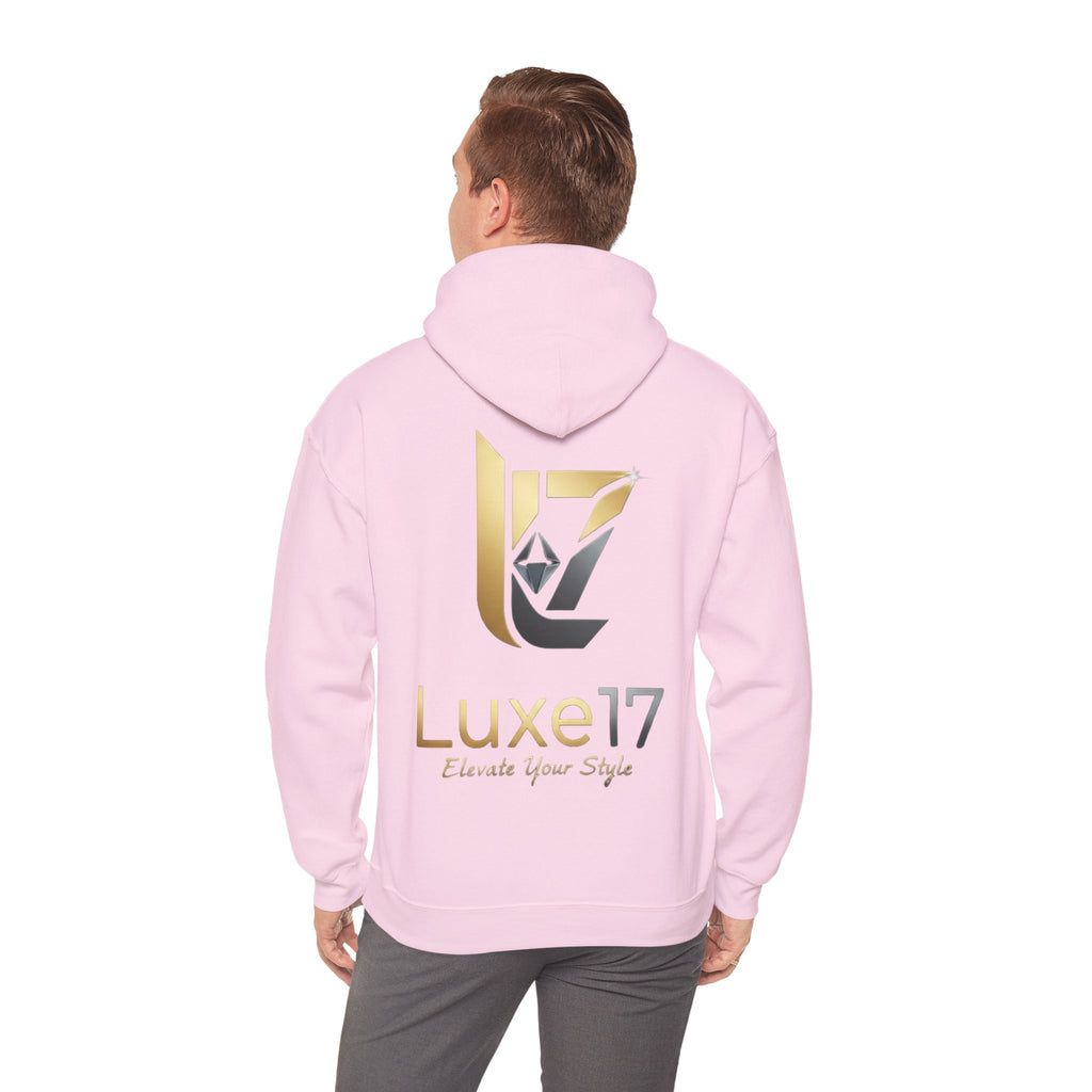 Hoodie — Luxe17 Gold Logo "Elevate Your Style" Pullover