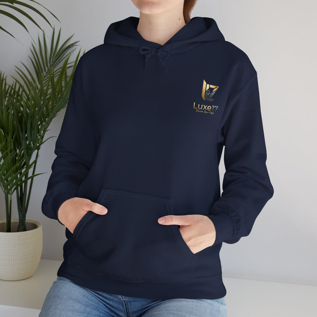 Hoodie — Luxe17 Gold Logo "Elevate Your Style" Pullover