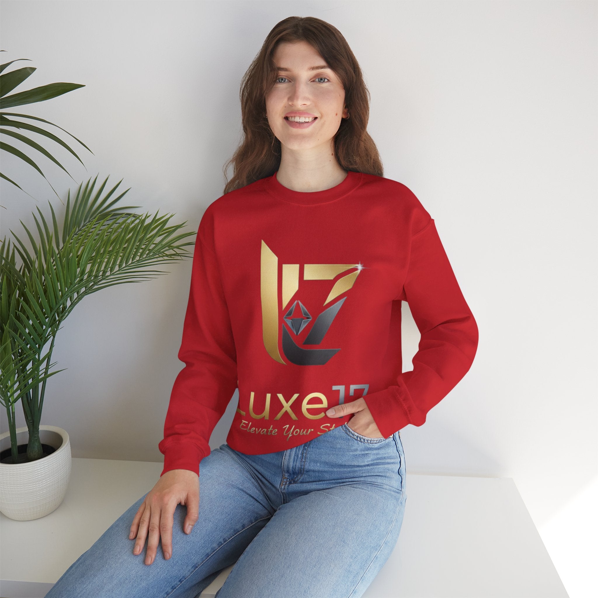 Luxe17 Logo Crewneck Sweatshirt — Elevate Your Style