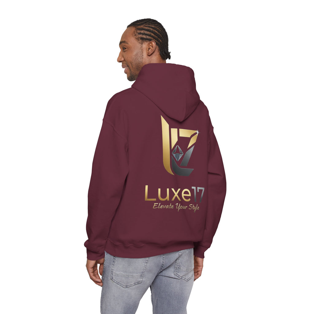 Hoodie — Luxe17 Gold Logo "Elevate Your Style" Pullover