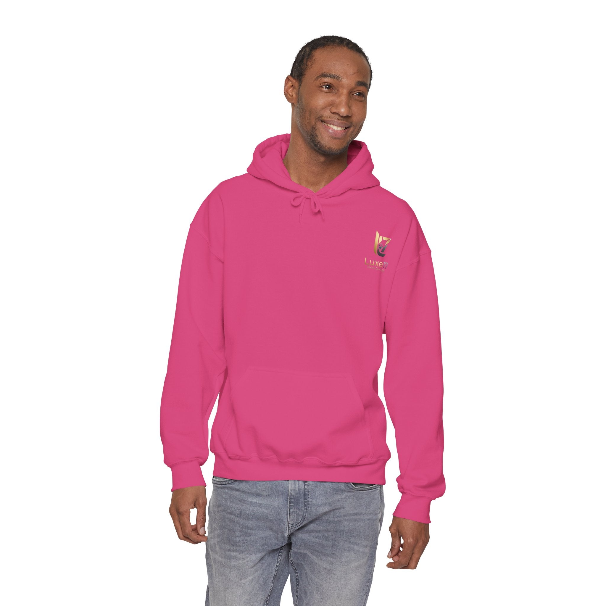 Hoodie — Luxe17 Gold Logo "Elevate Your Style" Pullover