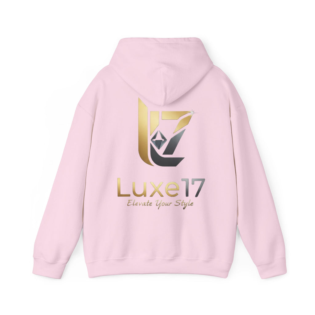 Hoodie — Luxe17 Gold Logo "Elevate Your Style" Pullover