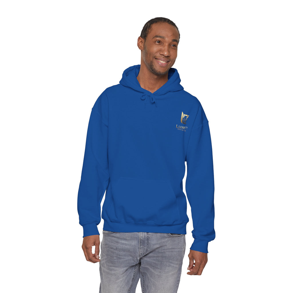 Hoodie — Luxe17 Gold Logo "Elevate Your Style" Pullover
